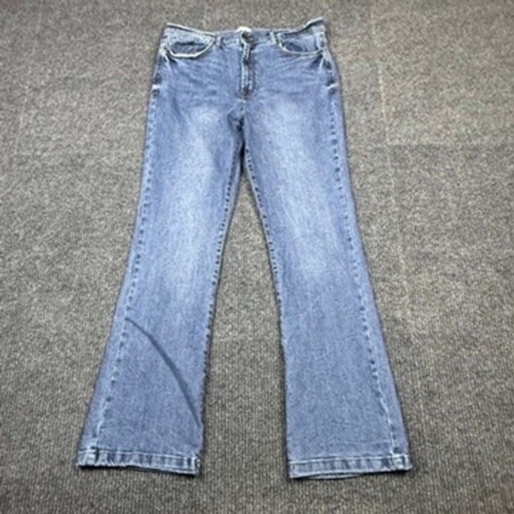 Kensie Jeans The Tessa High Rise Bootcut Blue Denim Pants Size 14/32